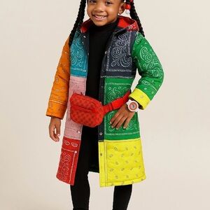 Colorful bandana Kids Puffer Jacket